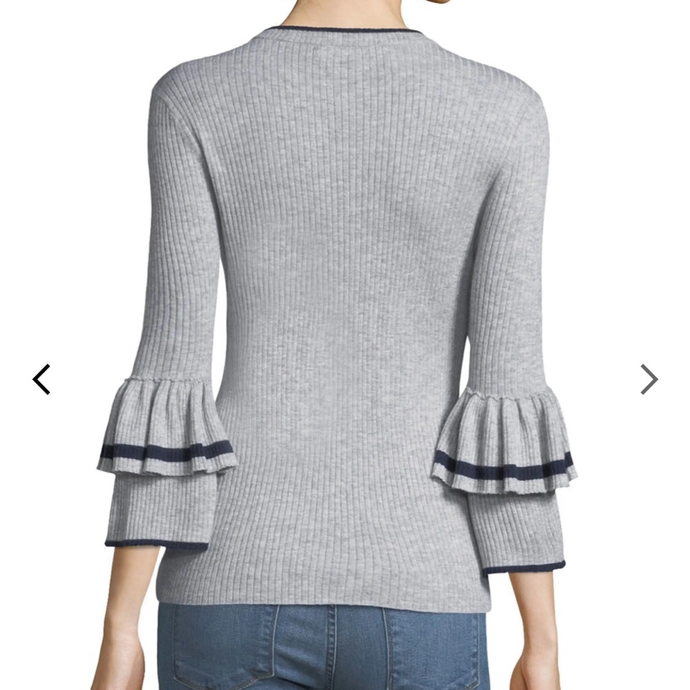 FRAME Double Ruffle Cuff Sweater - Picture 4 of 5